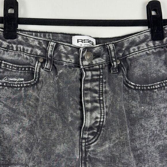 RSQ Gray Distressed Denim Vintage High Rise - Women’s 28 - Picture 3 of 6